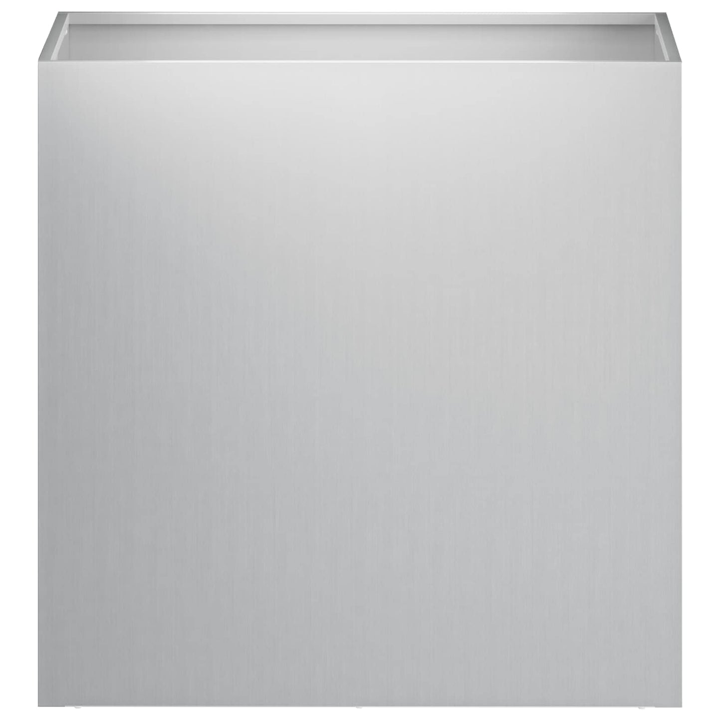 Vaso da giardino Argento 50 x 30 x 50 cm Acciaio zincato | homemem39