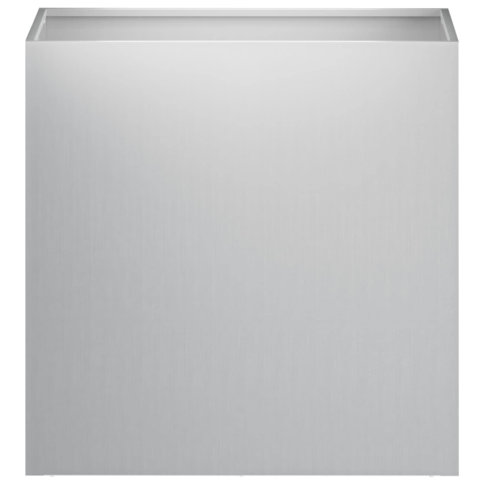 Vaso da giardino Argento 50 x 30 x 50 cm Acciaio zincato | homemem39