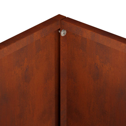 Vaso da giardino Ruggine 50 x 30 x 50 cm Acciaio Corten | homemem39
