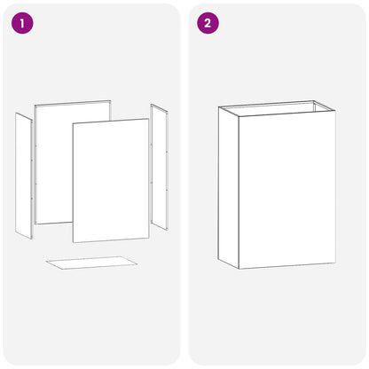 Vaso da giardino Nero 50 x 30 x 75 cm Acciaio laminato a freddo | homemem39
