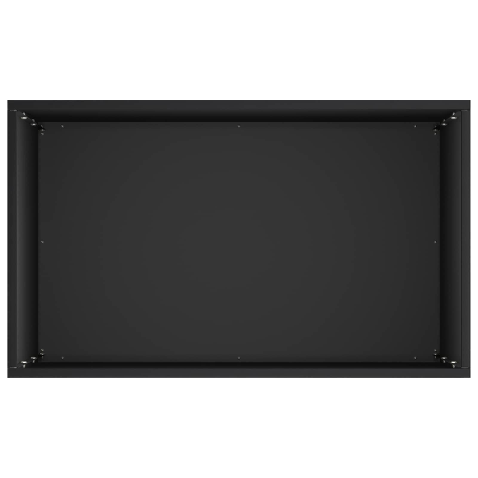 Vaso da giardino Nero 50 x 30 x 75 cm Acciaio laminato a freddo | homemem39