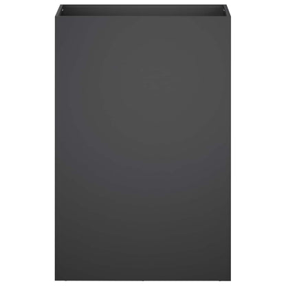 Vaso da giardino 2 pz Nero 50 x 30 x 75 cm | homemem39