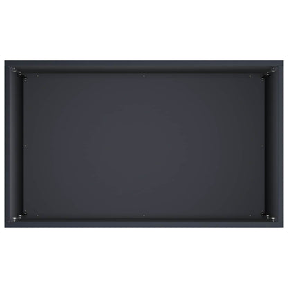 Vaso da giardino 2 pz Antracite 50 x 30 x 75 cm | homemem39