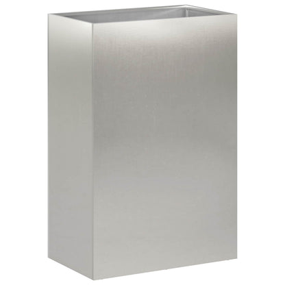 Vaso da giardino Argento 50 x 30 x 75 cm Acciaio Inox
