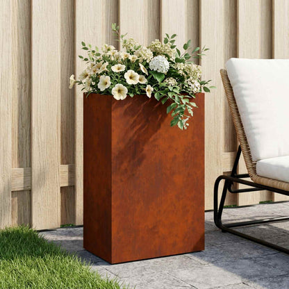 Vaso da giardino Ruggine 50 x 30 x 75 cm Acciaio Corten