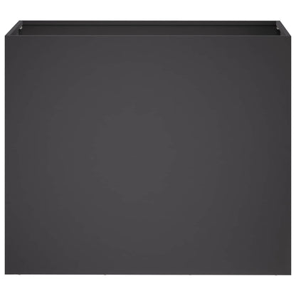 Vaso da giardino Nero 60 x 30 x 40 cm Acciaio laminato a freddo | homemem39