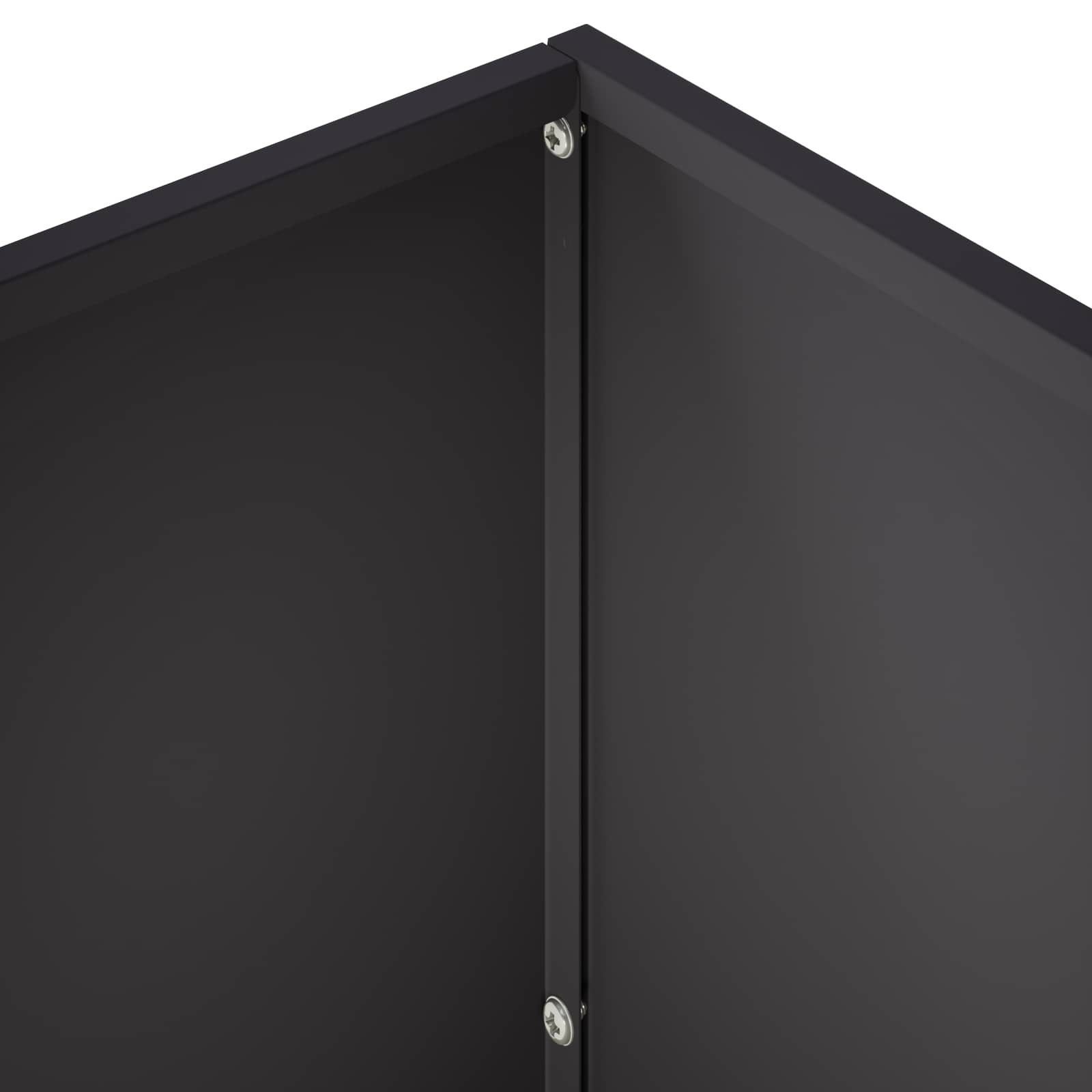 Vaso da giardino 2 pz Nero 60 x 30 x 40 cm | homemem39
