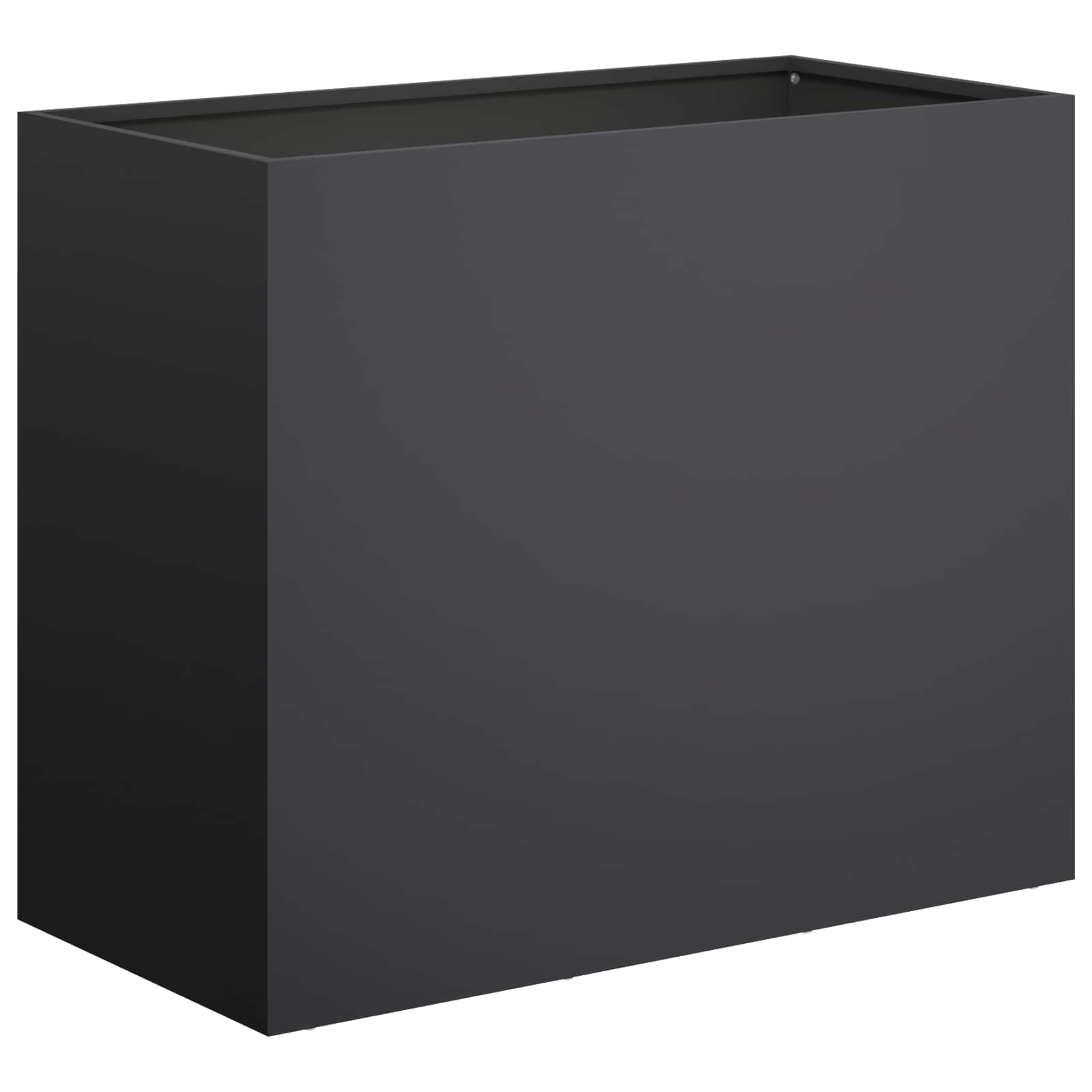 Vaso da giardino 2 pz Nero 60 x 30 x 40 cm | homemem39