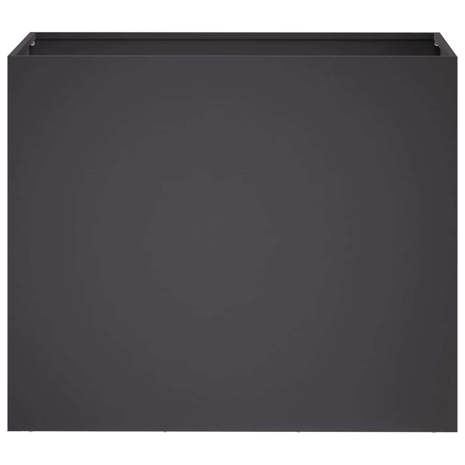 Vaso da giardino 2 pz Nero 60 x 30 x 40 cm | homemem39