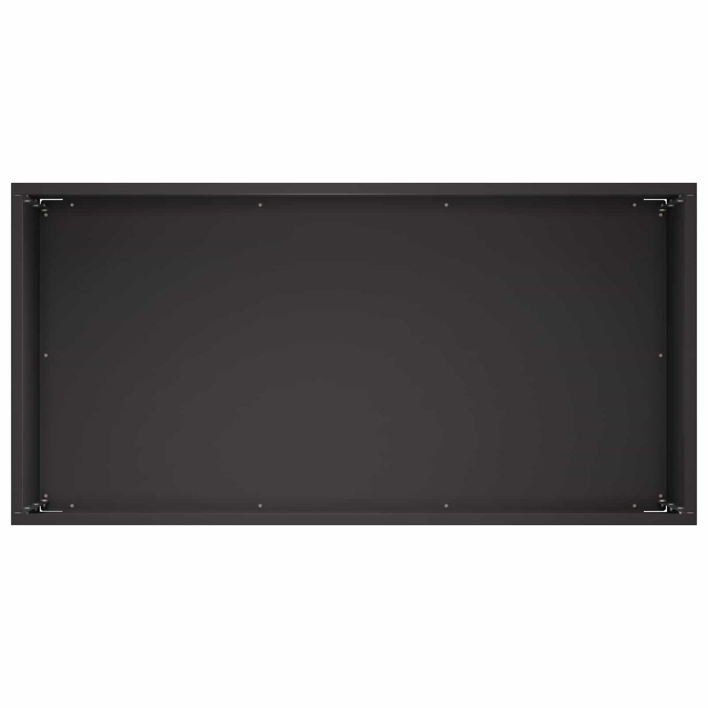 Vaso da giardino 2 pz Nero 60 x 30 x 40 cm | homemem39