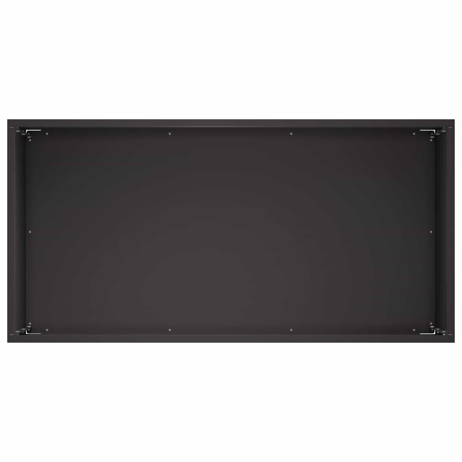 Vaso da giardino 2 pz Nero 60 x 30 x 40 cm | homemem39