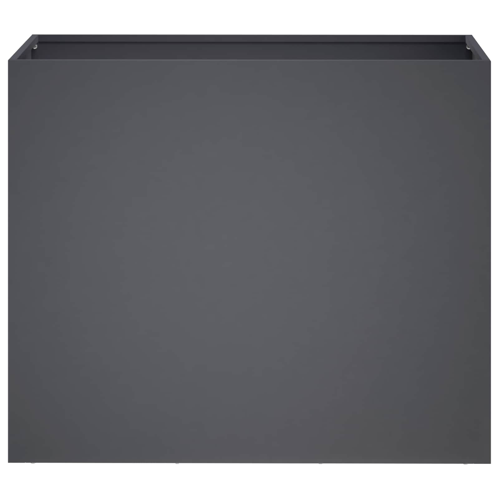 Vaso da giardino 2 pz Antracite 60 x 30 x 40 cm | homemem39