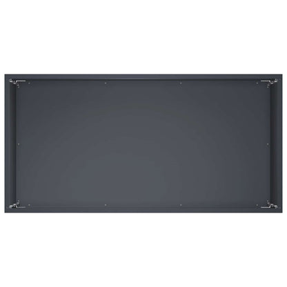Vaso da giardino 2 pz Antracite 60 x 30 x 40 cm | homemem39