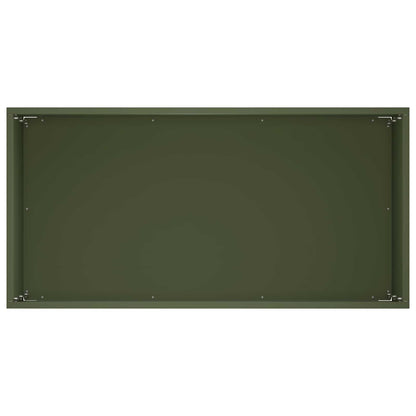 Vaso da giardino 2 pz Verde Oliva 60 x 30 x 40 cm | homemem39