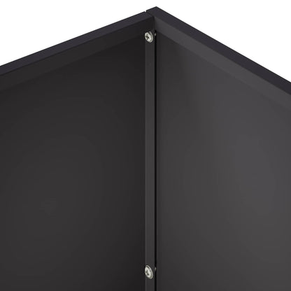 Vaso da giardino 2 pz Nero 60 x 30 x 50 cm | homemem39