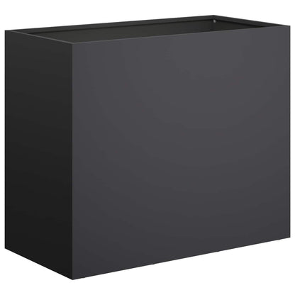 Vaso da giardino 2 pz Nero 60 x 30 x 50 cm