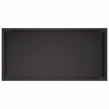 Vaso da giardino 2 pz Nero 60 x 30 x 50 cm | homemem39