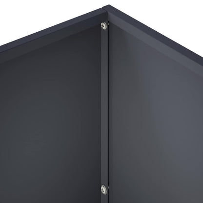 Vaso da giardino 2 pz Antracite 60 x 30 x 50 cm | homemem39