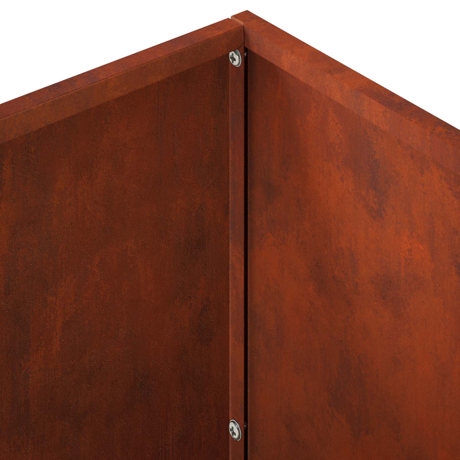 Vaso da giardino 2 pz Ruggine 60 x 30 x 50 cm Acciaio Corten | homemem39