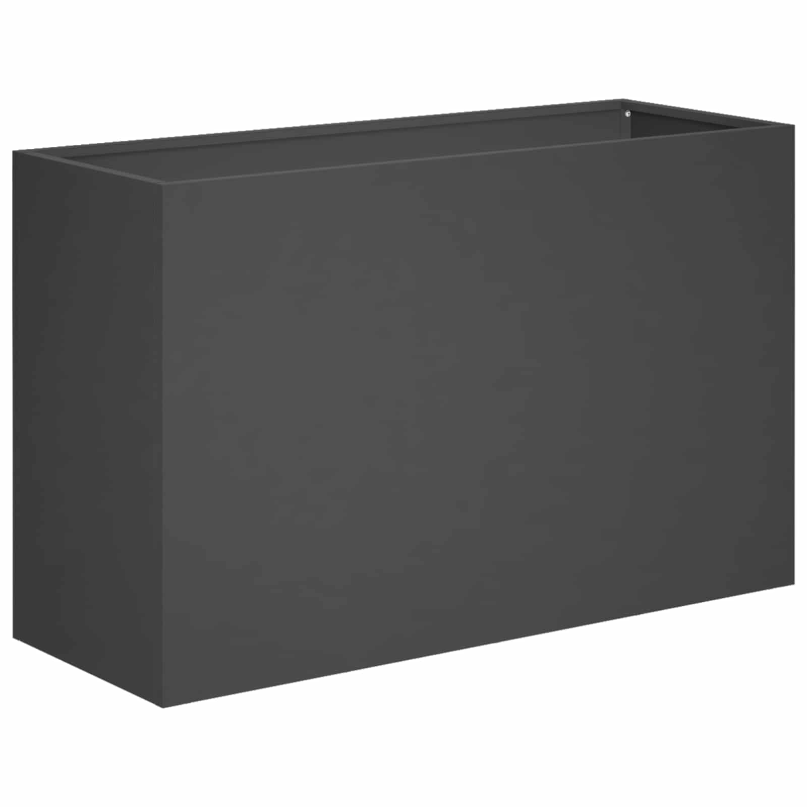 Vaso da giardino 2 pz Nero 80 x 30 x 40 cm | homemem39