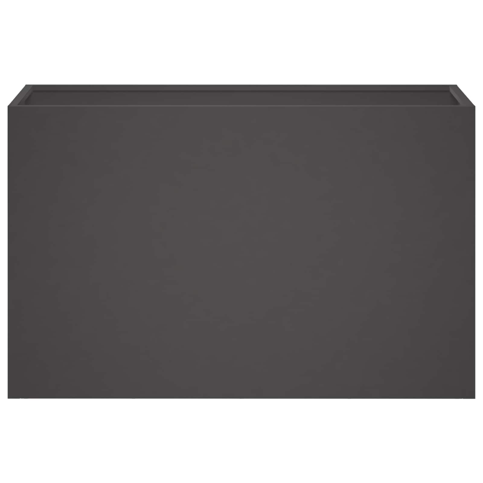 Vaso da giardino 2 pz Nero 80 x 30 x 40 cm | homemem39