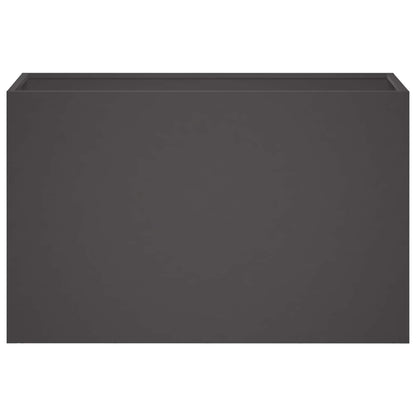 Vaso da giardino 2 pz Nero 80 x 30 x 40 cm | homemem39