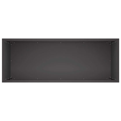 Vaso da giardino 2 pz Nero 80 x 30 x 40 cm | homemem39