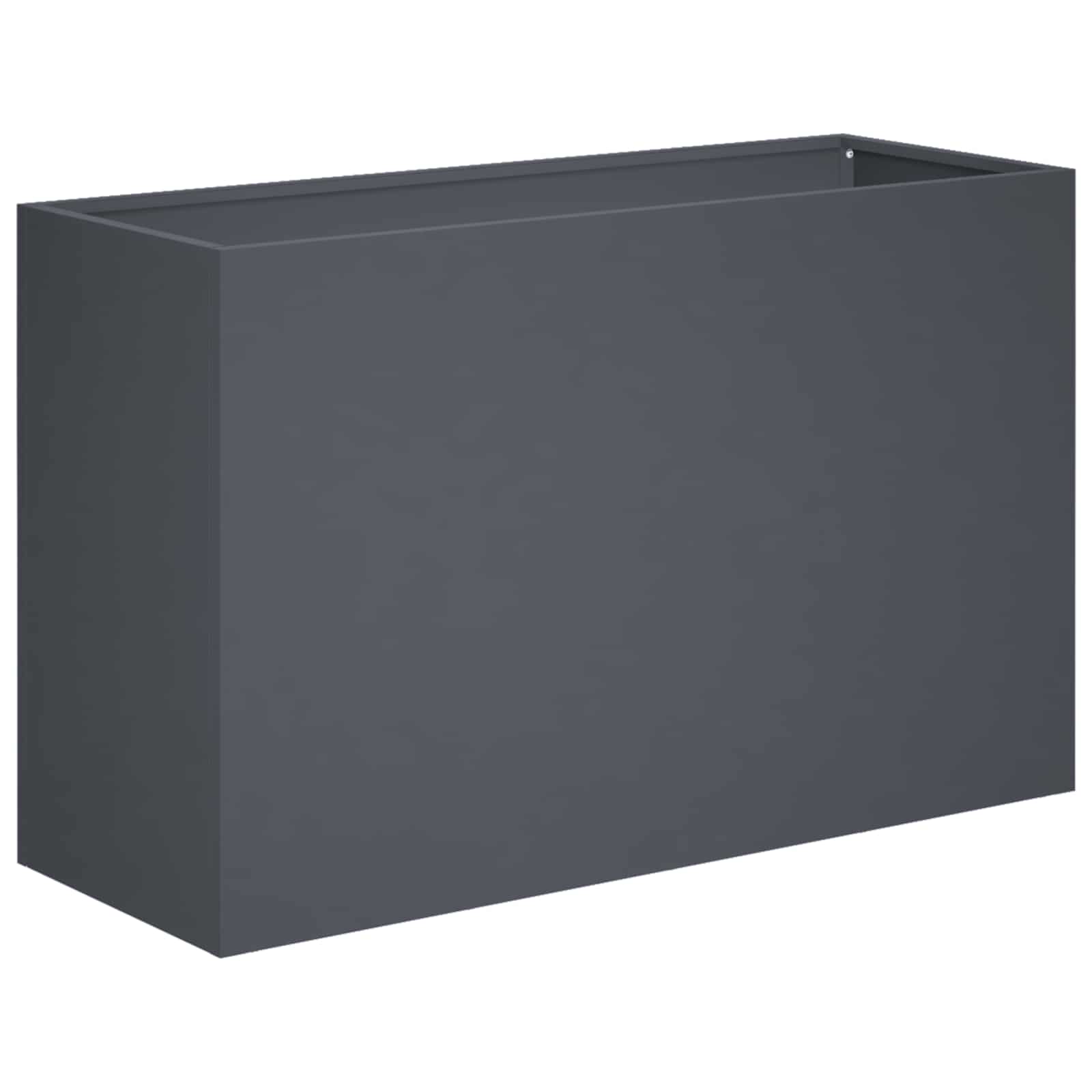 Vaso da giardino Antracite 80 x 30 x 40 cm | homemem39
