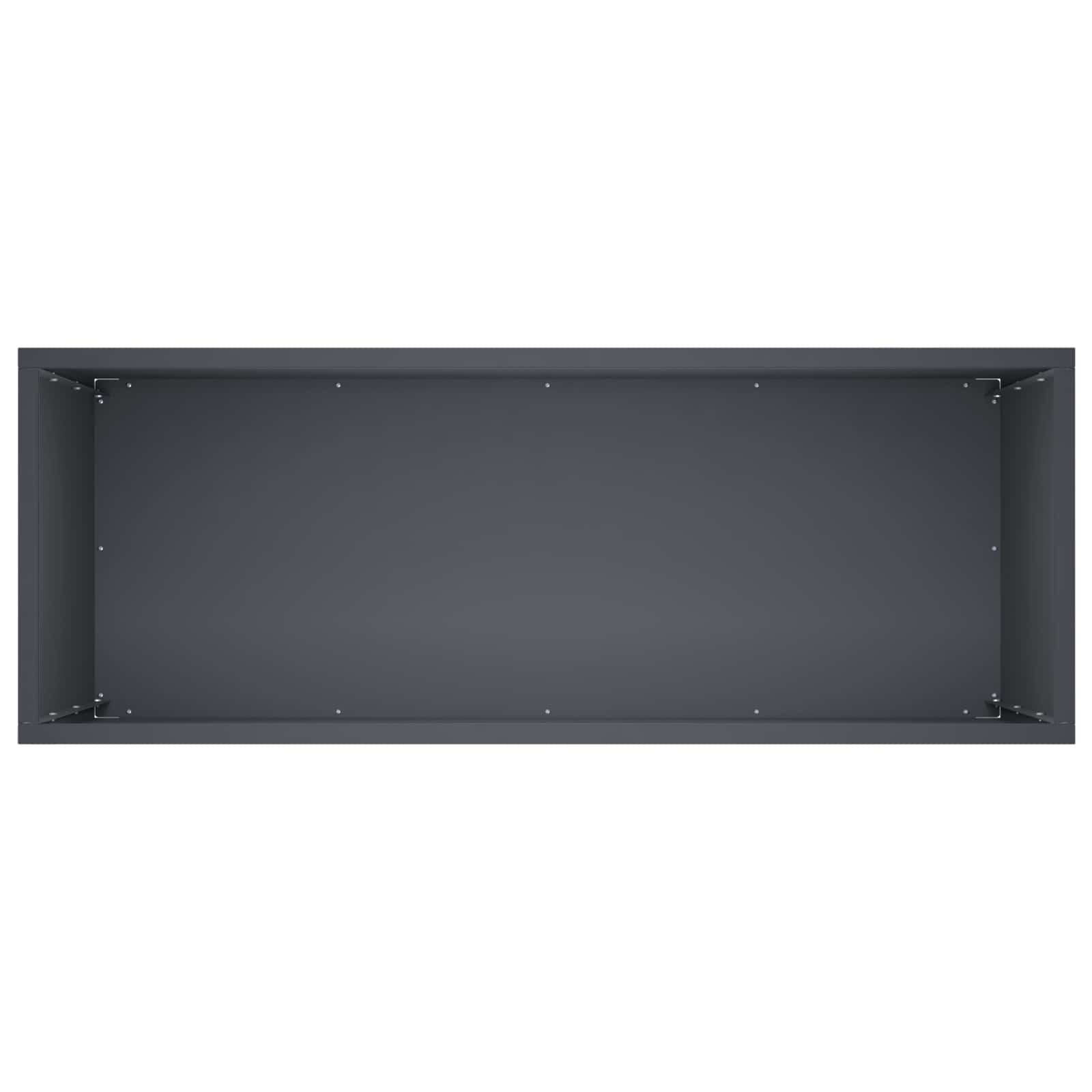 Vaso da giardino Antracite 80 x 30 x 40 cm | homemem39