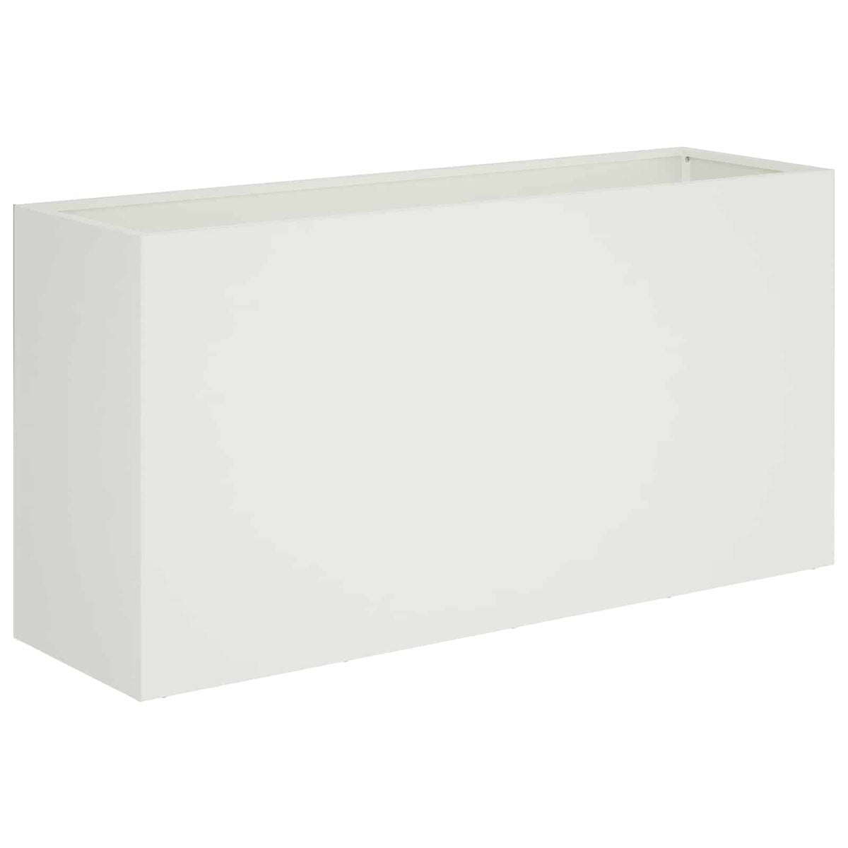 Vaso da giardino 2 pz Bianco 100 x 30 x 50 cm