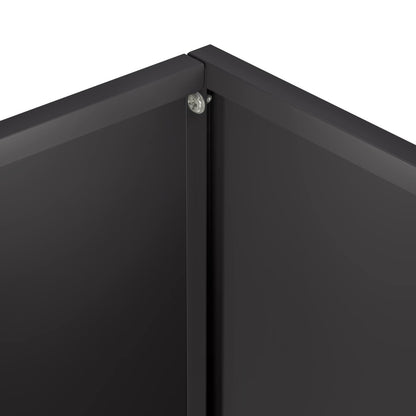 Vaso da giardino Nero 50 x 40 x 40 cm Acciaio laminato a freddo | homemem39