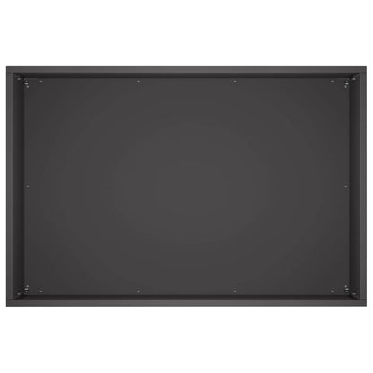 Vaso da giardino Nero 50 x 40 x 40 cm Acciaio laminato a freddo | homemem39