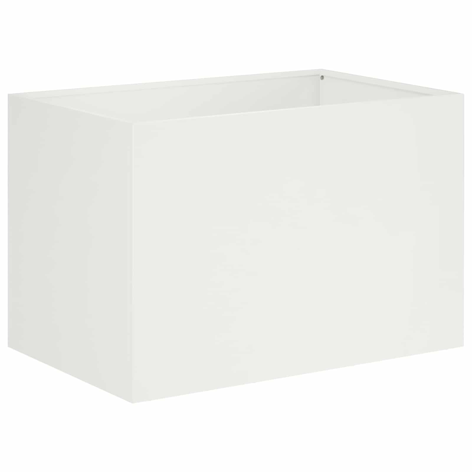 Vaso da giardino Bianco 50 x 40 x 40 cm | homemem39