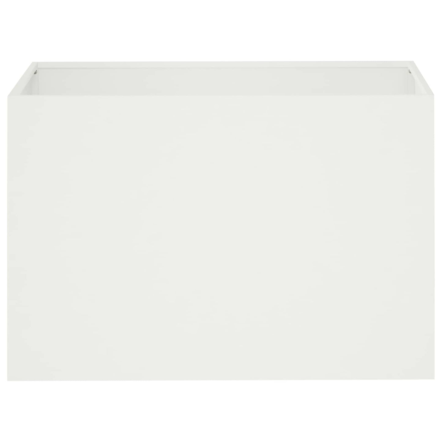 Vaso da giardino 2 pz Bianco 50 x 40 x 40 cm