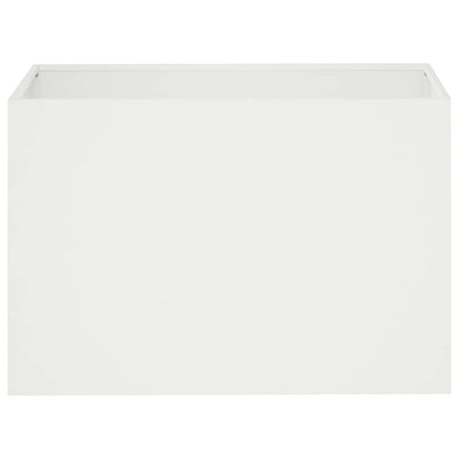 Vaso da giardino 2 pz Bianco 50 x 40 x 40 cm