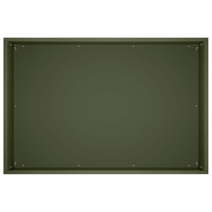 Vaso da giardino 2 pz Verde Oliva 50 x 40 x 40 cm | homemem39