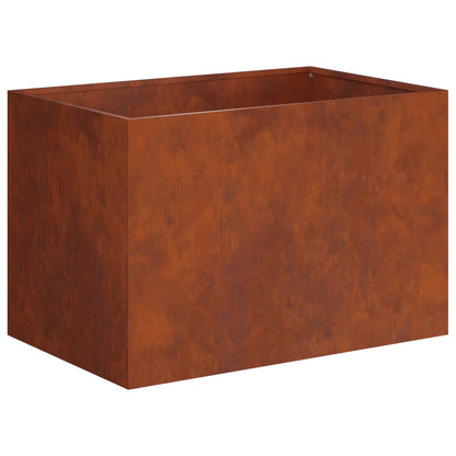 Vaso da giardino Ruggine 50 x 40 x 40 cm Acciaio Corten