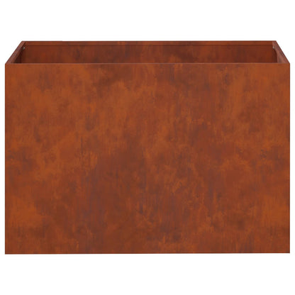Vaso da giardino Ruggine 50 x 40 x 40 cm Acciaio Corten
