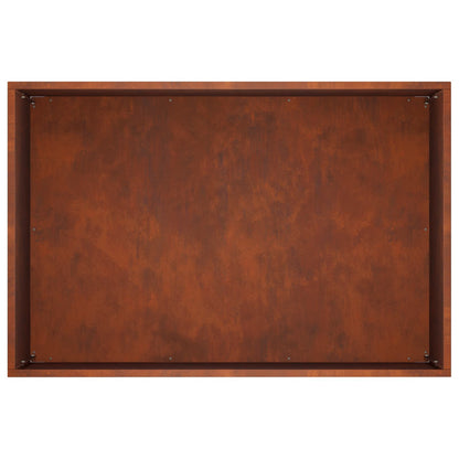Vaso da giardino Ruggine 50 x 40 x 40 cm Acciaio Corten