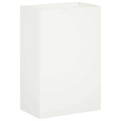 Vaso da giardino 2 pz Bianco 50 x 40 x 75 cm | homemem39