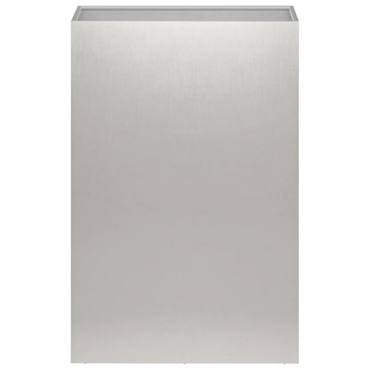 Vaso da giardino Argento 50 x 40 x 75 cm Acciaio Inox