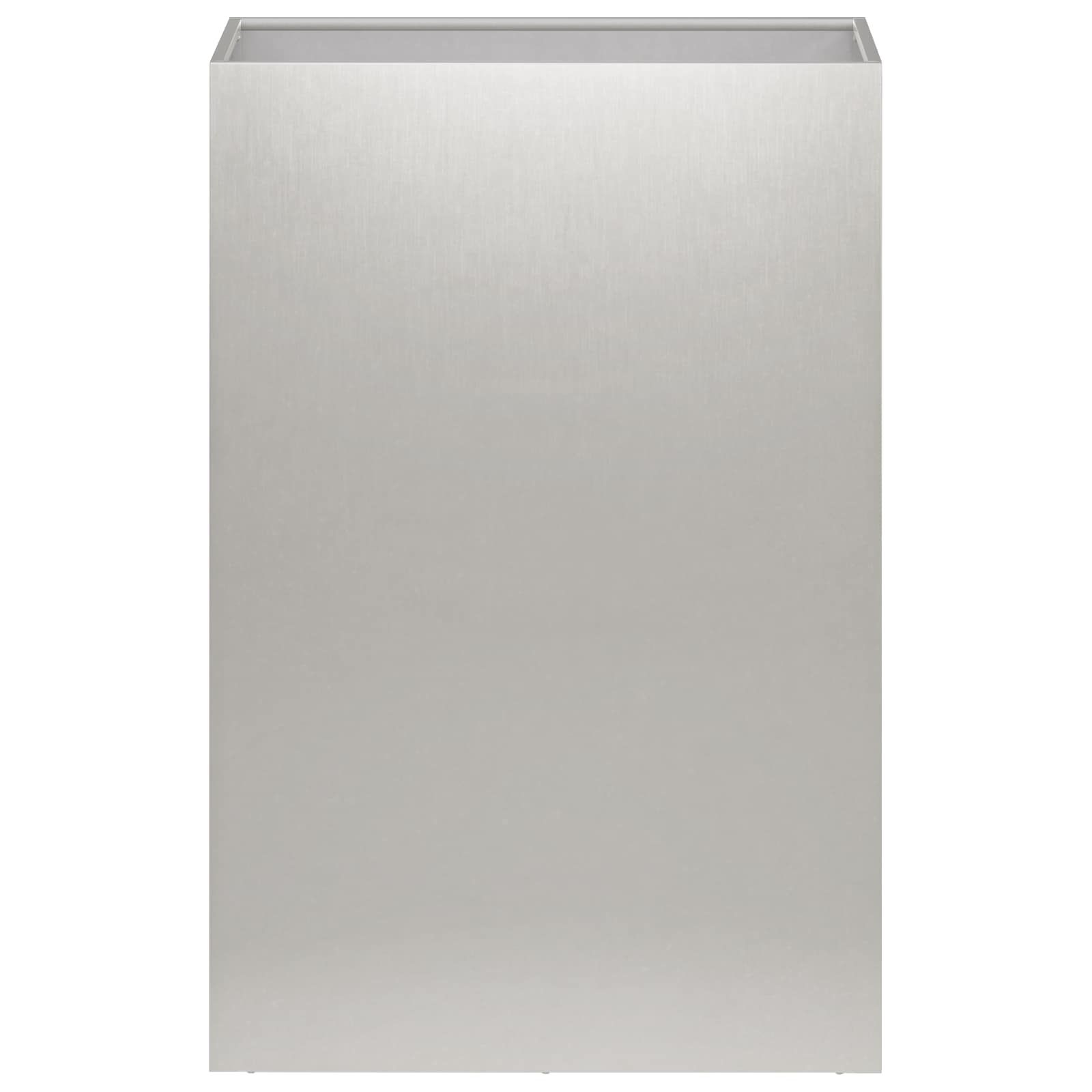 Vaso da giardino 2 pz Argento 50 x 40 x 75 cm Acciaio Inox | homemem39