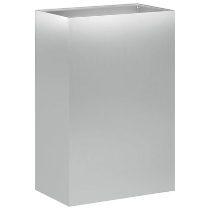 Vaso da giardino Argento 50 x 40 x 75 cm Acciaio zincato | homemem39