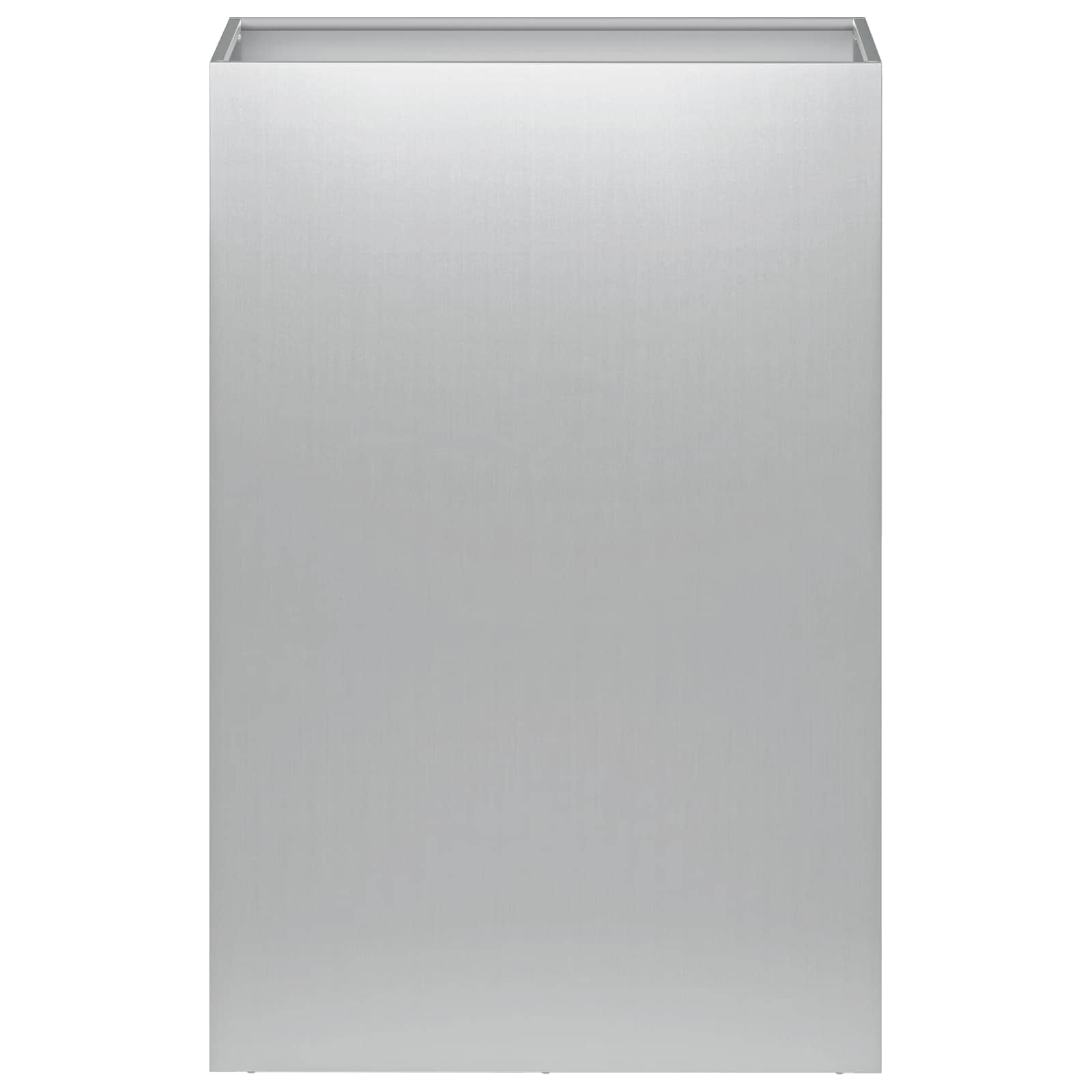 Vaso da giardino Argento 50 x 40 x 75 cm Acciaio zincato | homemem39