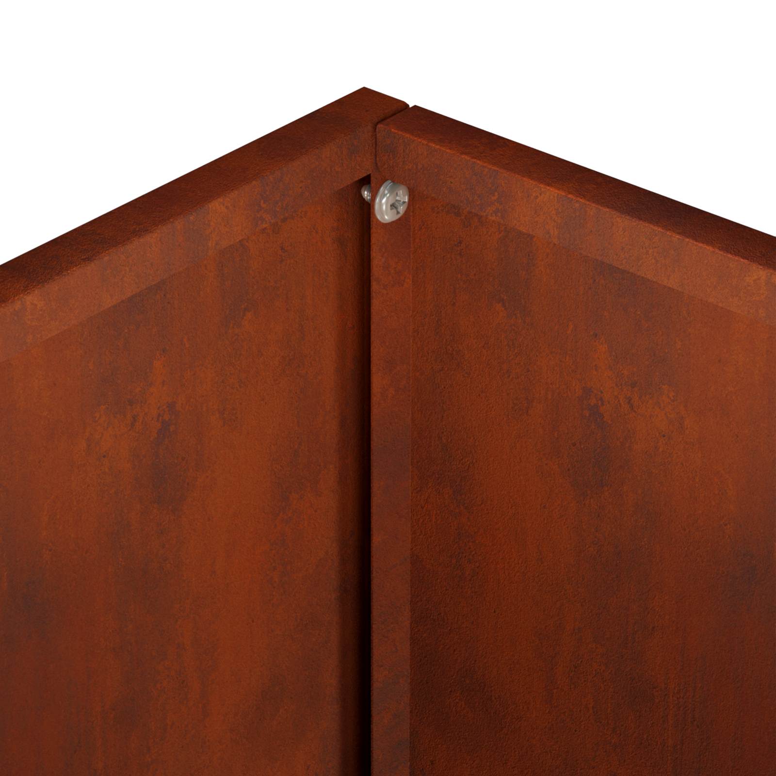 Vaso da giardino 2 pz Ruggine 50 x 40 x 75 cm Acciaio Corten | homemem39