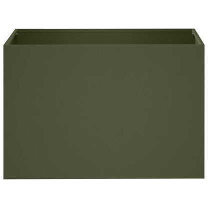 Vaso da giardino 2 pz Verde Oliva 60 x 40 x 40 cm | homemem39