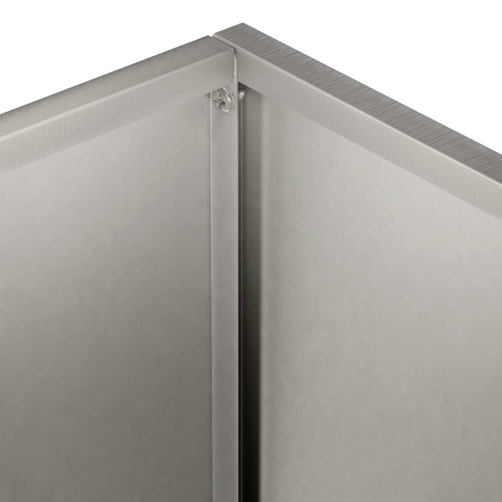 Vaso da giardino Argento 60 x 40 x 40 cm Acciaio Inox | homemem39