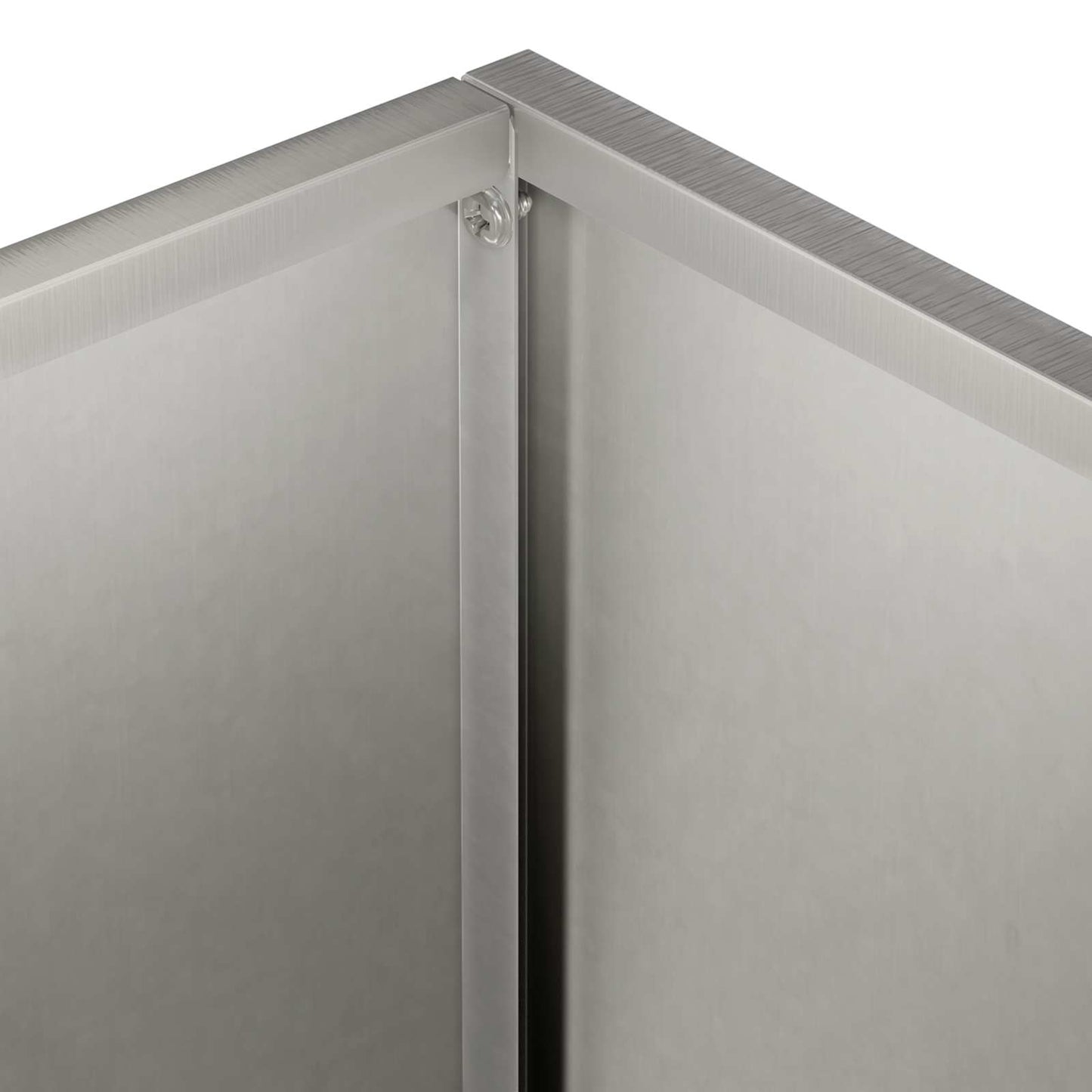 Vaso da giardino 2 pz Argento 60 x 40 x 40 cm Acciaio Inox