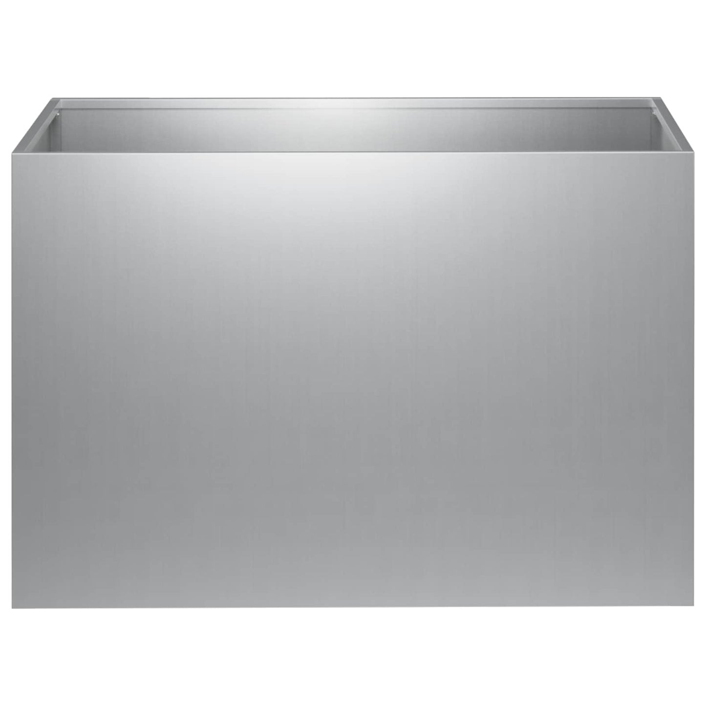 Vaso da giardino Argento 60 x 40 x 40 cm Acciaio zincato