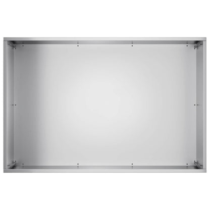 Vaso da giardino Argento 60 x 40 x 40 cm Acciaio zincato